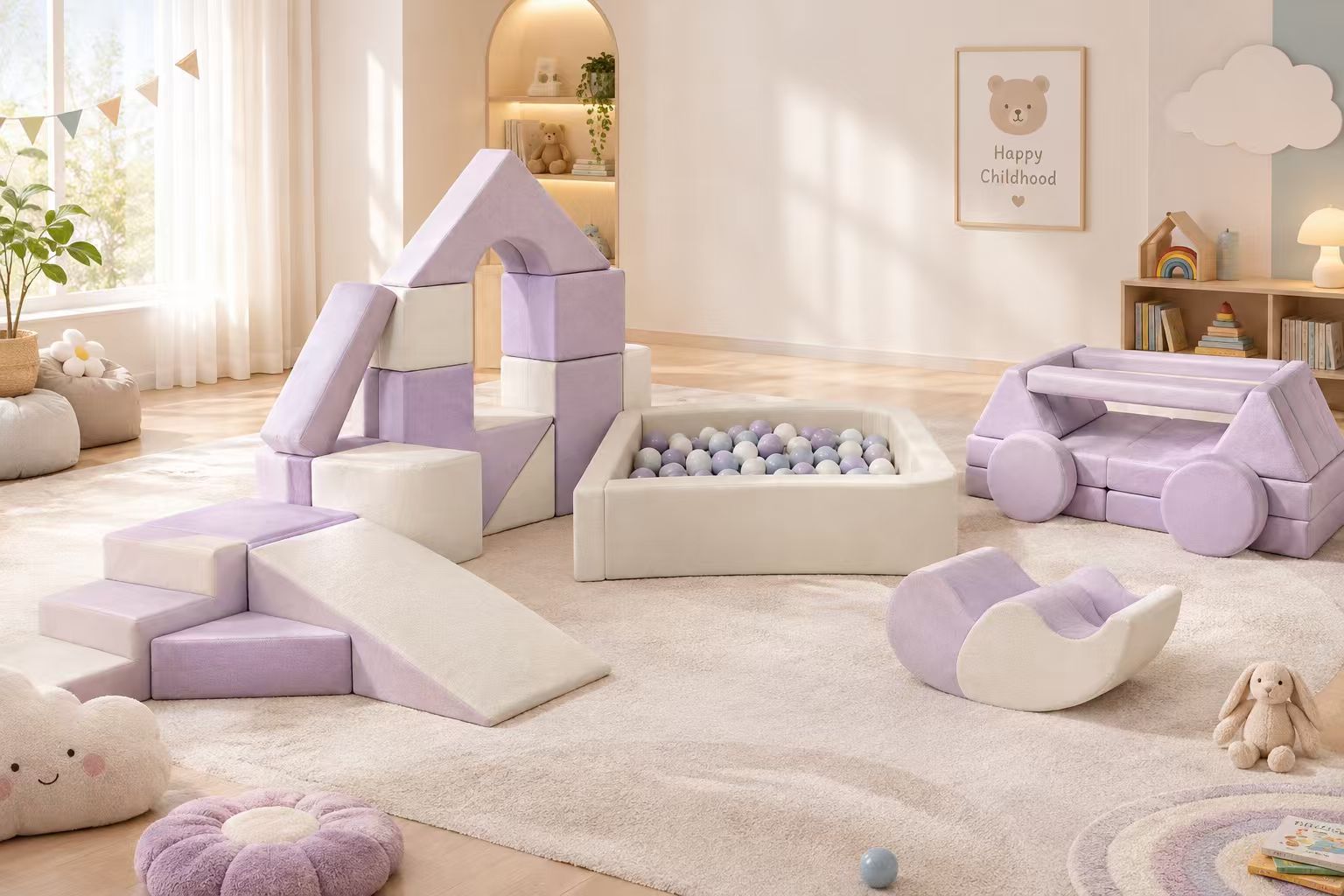 Kindergarten and daycare soft furniture sets